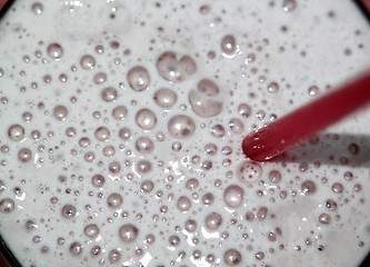 Image showing Milkshake closeup