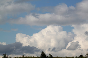 Image showing Blue sky with clouds