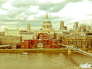 Image showing Retro looking Saint Paul, UK