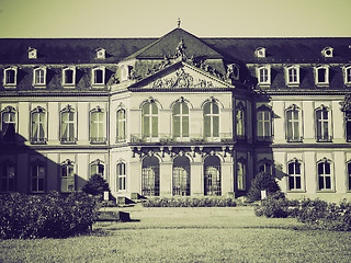 Image showing Vintage sepia Neues Schloss (New Castle), Stuttgart