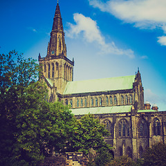 Image showing Retro looking Glasgow cathedral