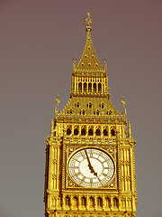 Image showing Retro looking Big Ben