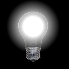 Image showing Lightbulb in dark