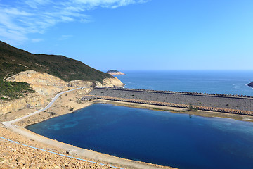 Image showing High Island Reservoir in Hong Kong Geo Park