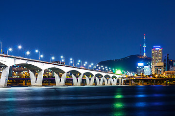 Image showing Seoul at night