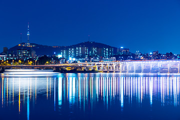 Image showing Seoul city night