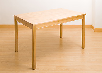 Image showing Wooden table in new house