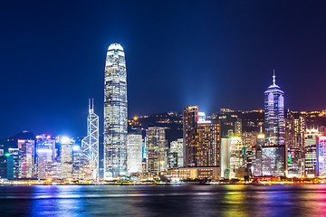 Image showing Hong Kong Skyline at night