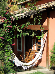 Image showing Colonial red house