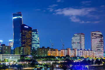 Image showing Seoul skyline at night