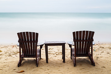 Image showing Relaxation on beach