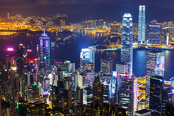 Image showing Hong Kong at night