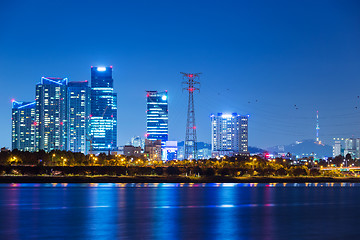 Image showing Seoul at night