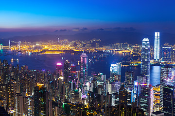 Image showing Hong Kong at night