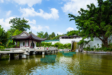 Image showing Traditional chinese pavilion