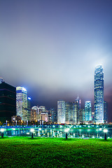 Image showing Hong Kong city at night