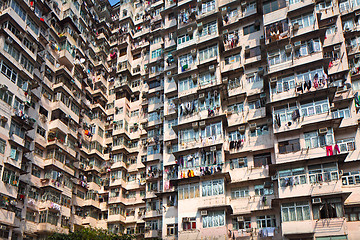 Image showing Hong Kong old residential building