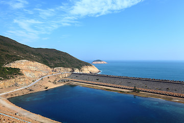 Image showing High Island Reservoir in Hong Kong Geo Park