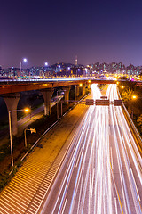 Image showing Cityscape in Seoul at night