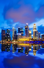 Image showing Singapore at night