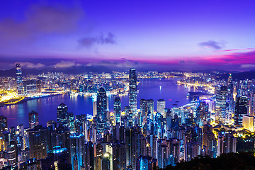 Image showing Hong Kong in sunrise