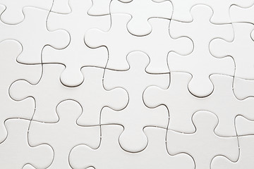 Image showing Complete white puzzle