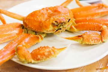 Image showing Steamed Alaska King Crab