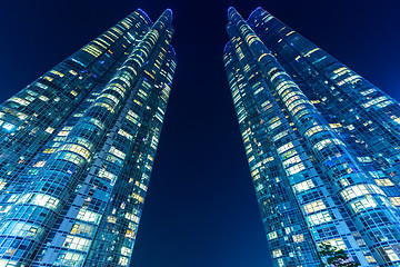 Image showing Modern building in Busan at night