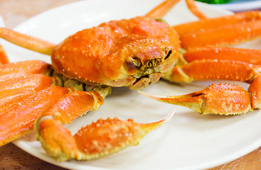 Image showing Steamed Alaska King Crab