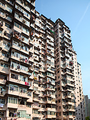 Image showing Old residential building in Hong Kong