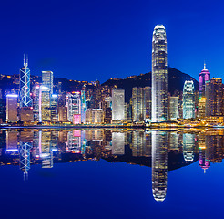 Image showing Hong Kong skyline at night