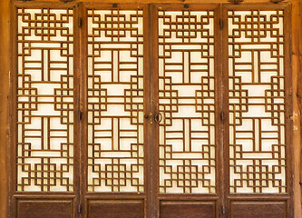 Image showing Wooden door