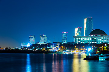 Image showing Seoul city skyline at night