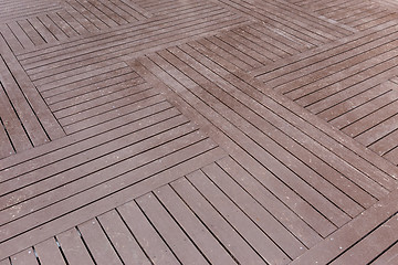 Image showing Wooden floor texture
