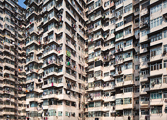 Image showing Overcrowded residential building