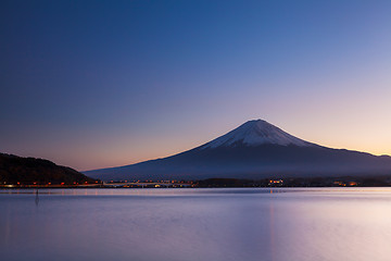 Image showing Mt. Fuji at evening