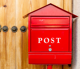 Image showing Red mailbox