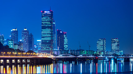 Image showing Seoul at night