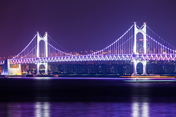 Image showing Suspension bridge in Busan