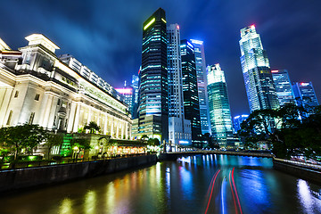 Image showing Singapore at night