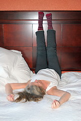 Image showing Hotel bed guest.