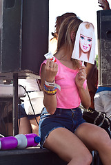 Image showing barbie girl at Gay Pride 2013 in Palermo