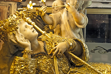 Image showing golden saint rosalie, palermo