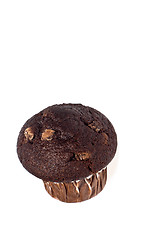 Image showing fresh baked chocolate muffin 