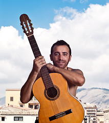 Image showing man with a guitar