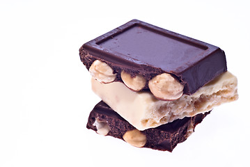 Image showing black and white chocolate 