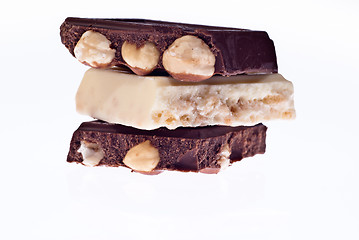 Image showing black and white chocolate 