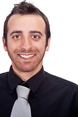 Image showing Smiling young business man