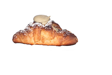 Image showing Fresh and tasty croissant