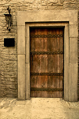 Image showing Brown Door